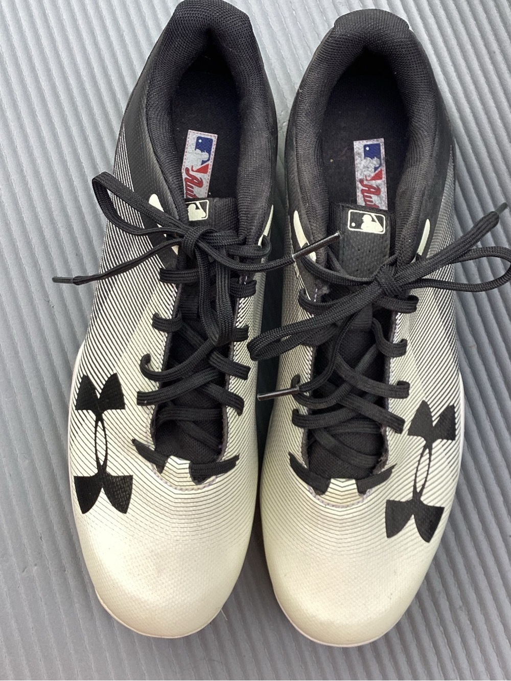 Under Armour Men's Baseball Cleats - Black and White Colorway
